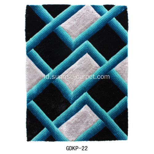 Polyester Soft dan Silk Shaggy 3D &amp; Rug 4D